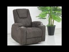 See Why Choose Recliner Chair with Stainless Steel Cup Holders, Dark Brown Fabric