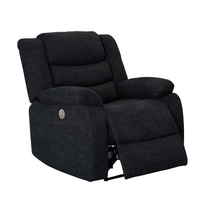 Power Recliner Chair, zwart stof