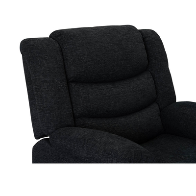 Power Recliner Chair, zwart stof