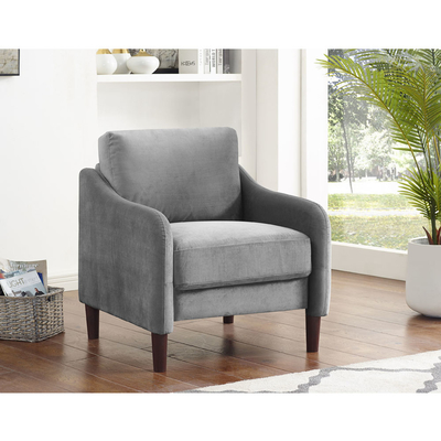 3 stukken sofa set, grijze stof
