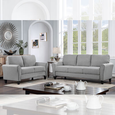 3 stukken sofa set, Smoky Gray stof